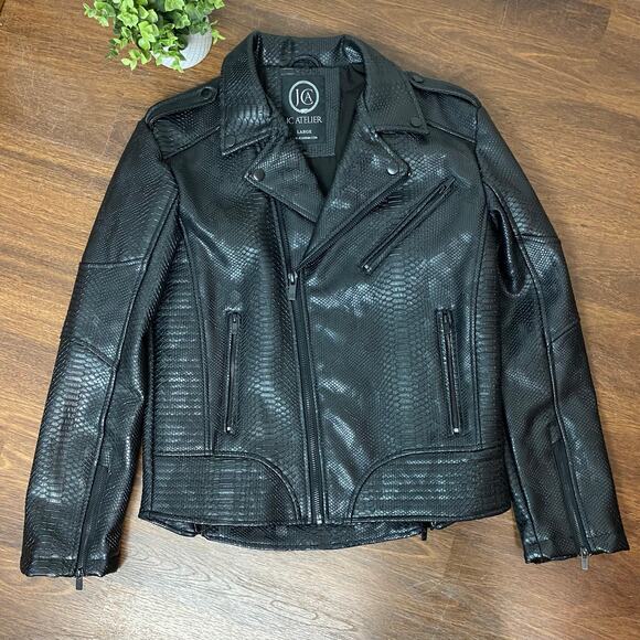 JC Atelier Other - JC ATELIER Black Alligator Men’s Jacket Large